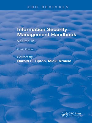 cover image of Information Security Management Handbook